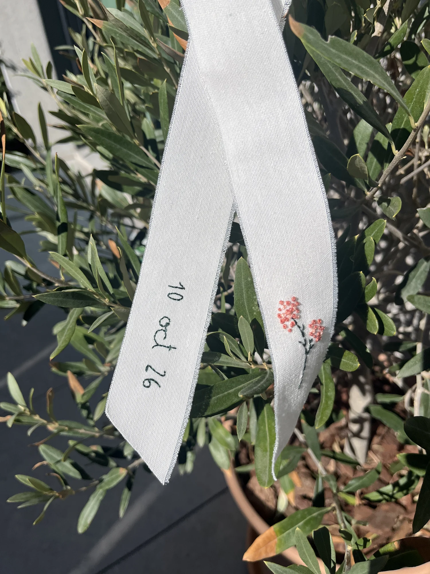 Cinta de ramo bordada — Gali Studio